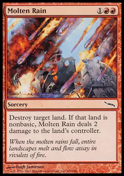 MTG MOLTEN RAIN FOIL ENGLISH EXC - PIOGGIA DI METALLO FUSO - MRD - MAGIC - Image 1