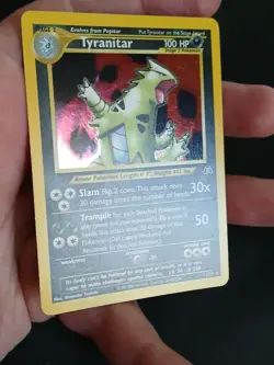 Tyranitar - 12/75 - Pokemon Neo Discovery Unlimited Holo Rare Card WOTC LP - Image 3