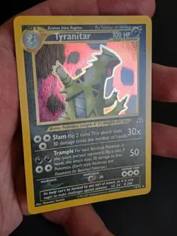 Tyranitar - 12/75 - Pokemon Neo Discovery Unlimited Holo Rare Card WOTC LP - Image 4