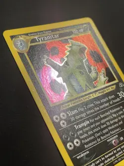 Pokemon TCG Tyranitar Neo Discovery Holo Card 12/75 Unlimited Rare LP Condition - Image 4
