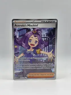 Acerola's Mischief 165/132 Me01 - Pokemon Mega Evolution - Near Mint Ultra Rare - Image 1