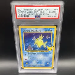 Pokemon Shining Magikarp Celebrations Classic Collection 66/64 PSA 10 Gem Mint - Image 1