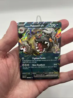139/182 Arven's Mabosstiff ex Pokemon TCG Prize Pack Series 8 Stamped Destined - Image 3