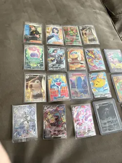 Lot of 21 Pokemon TCG - 15 Illustrated Rares + Ex / Full arts / Trainer Art - Image 1