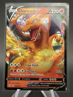 Pokemon TCG Charizard V Darkness Ablaze Holo Ultra Rare 19/159 NM Near Mint - Image 1