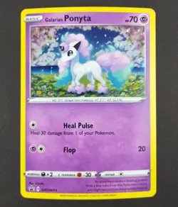 Pokemon TCG Galarian Ponyta SWSH013 Black Star Promo Cosmos Holo NM - Image 1