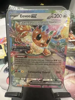 Pokemon Prismatic Evolutions Eevee ex 075/131 Surprise Box Stamped Sealed - Image 1