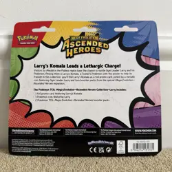 Pokemon TCG - Ascended Heroes 2 Pack Collection Blister - Larry's Komala- SEALED - Image 2