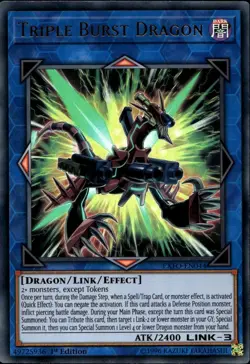 Triple Burst Dragon 1st Ed Ultra Rare EXFO-EN044 Yu-Gi-Oh! - Image 1