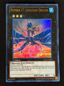 Yugioh Number 17 Leviathan Dragon GENF-EN039 1st Ultra (NM) - Image 1