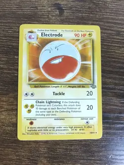 Jungle Electrode 18/64 Rare Non Holo Pokemon Card NM - Image 1
