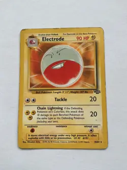 Electrode Pokemon Card Non-Holo 18/64 Jungle Set Rare Vintage 1999 Original LP - Image 1