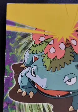 1999 Topps Pokemon The Movie Blue Logo Venusaur #3 E3 of 12 HP/Damage - Image 2
