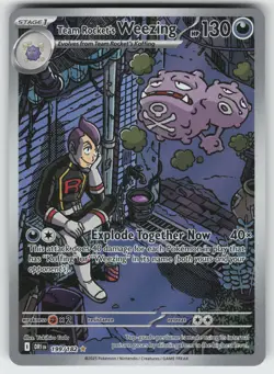 Team Rocket's Weezing Illustration Rare SV10: Destined Rivals 199/182 Pokemon - Image 1