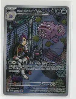 Team Rocket's Weezing Illustration Rare SV10: Destined Rivals 199/182 Pokemon NM - Image 1