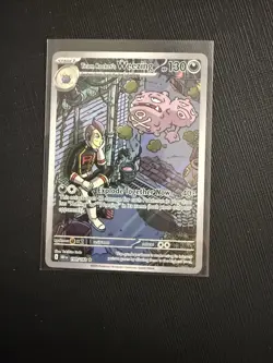 Team Rocket's Weezing 199/182 Illustration Rare NM SV10: Destined Rivals Pokemon - Image 1