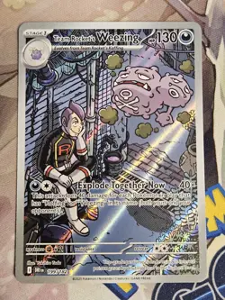Team Rocket's Weezing 199/182 Illustration Rare SV10: Destined Rivals Pokemon NM - Image 1