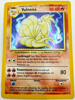 Pokemon Karte TCG Vulnona 12/102 Basis Set Holo Rare Vintage LP Deutsch - Image 1