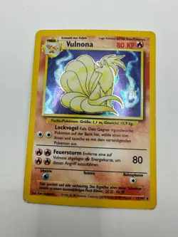 Pokemon Karte TCG Vulnona 12/102 Basis Set Holo Rare Vintage LP Deutsch - Image 2