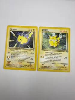 Pokemon Karte TCG Pikachu 60/64+70/111 Neo Genesis no Holo Vintage Deutsch GD - Image 2