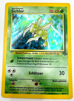 Pokemon Karte TCG Sichlor 10/64 Dschungel Holo Rare Vintage WOTC Deutsch LP - Image 1