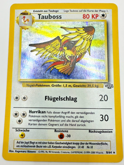 Pokemon Karte TCG Tauboss 8/64 Dschungel Holo Rare Vintage WOTC Deutsch LP - Image 1