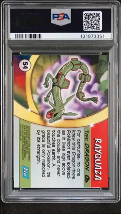 2004 Topps Pokemon Rayquaza Advanced Challenge Foil PSA 7 - Image 2