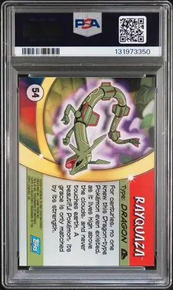 2004 Topps Pokemon Rayquaza Advanced Challenge Foil PSA 6 - Image 2