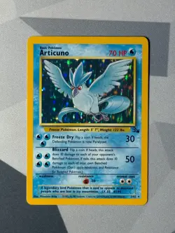 Pokemon Cards Articuno 2/62 Fossil Holo Rare - Image 1