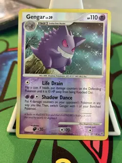 Pokemon Gengar TCG Diamond & Pearl Reverse Holo Rare Card 27/130 - Image 1