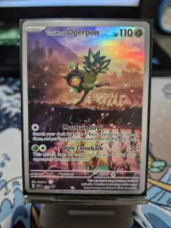 Pokemon TCG Teal Mask Ogerpon SVP123 Black Star Promo Card NM Condition - Image 1