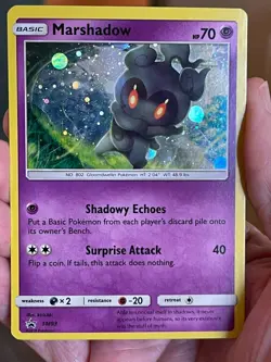 POKEMON MARSHADOW SM93 PROMO BLACK STAR COSMOS HOLOFOIL NM CARD - Image 1