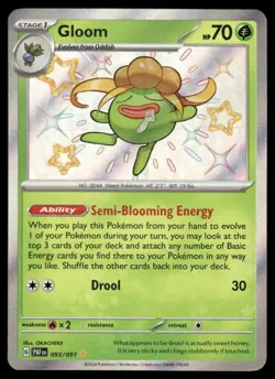 Pokemon Cards Gloom 093/091 Paldean Fates Shiny Rare NM - Image 1