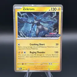 Zekrom 066/182 Paradox Rift Stamped Promo Pokemon Card Holo NM - Image 1