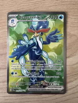 Quaquaval ex 235/193 Paldea Evolved (PAL) NM Ultra Rare Full Art Pokemon Card - Image 1