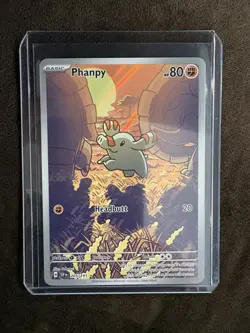 Pokemon TCG: Phanpy Illustration Rare Holo Card 205/191 Surging Sparks - Image 1