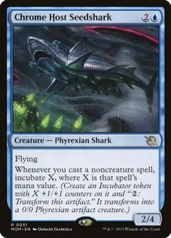 MTG Chrome Host Seedshark ** March of the Machine ** English - Image 1