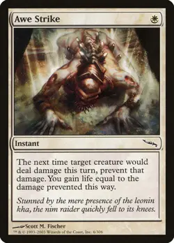Awe Strike Mirrodin Light Play MTG Magic DNA GAMES - Image 1