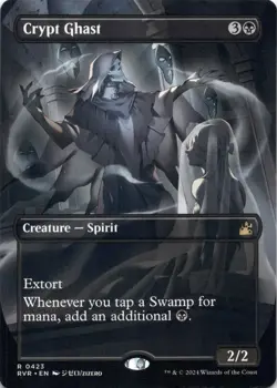Crypt Ghast (Anime Borderless) Ravnica Remastered - Magic MTG NM - Image 1