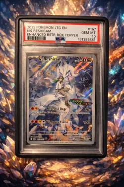 Pokemon TCG N's Reshiram Stamped Illustration Rare Promo Card 167/159 PSA10 - Image 1