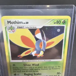 Pokemon TCG Mothim 005/017 POP Series 7 Rare card Holofoil LP - Image 2