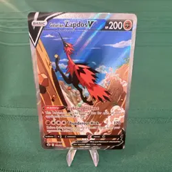 Pokemon Galarian Zapdos V Ultra Rare Full Art Holo 174/198 Chilling Reign - Image 1