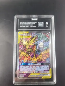 TAG 9 Moltres & Zapdos & Articuno GX 2019 Pokemon Hidden Fates Promo #SM210 - Image 1