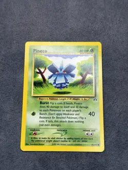 Pokemon TCG Pineco 61/75 Neo Discovery Set Unlimited Common - Image 1