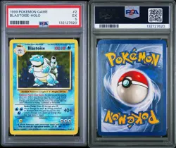 1999 Pokemon Blastoise 2/102 Holo Rare Base Set Unlimited Vintage PSA 5 EX - Image 3