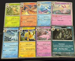 Pokemon TCG Prismatic Evolution Eeveelution Cosmos Holo Costco Promo Full Set - Image 1