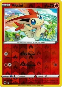 Pokemon - Victini - 007/073 - Reverse Holo - Champion's Path - NM/M - New - Image 1