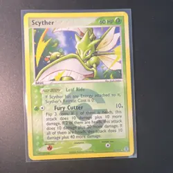 Pokemon TCG Scyther 29/112 FireRed & LeafGreen Reverse Holo Rare 60 HP - Image 1