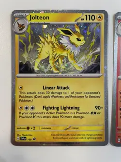 Pokemon TCG: 2025 Prismatic Evolutions Promo Flareon, Jolteon, Vaporeon SVP 167 - Image 3