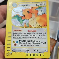 Pokemon Expedition Base Set Dragonite Holo Rare 009/165 100 HP English - Image 1